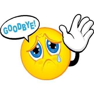 Goodbye emoticon